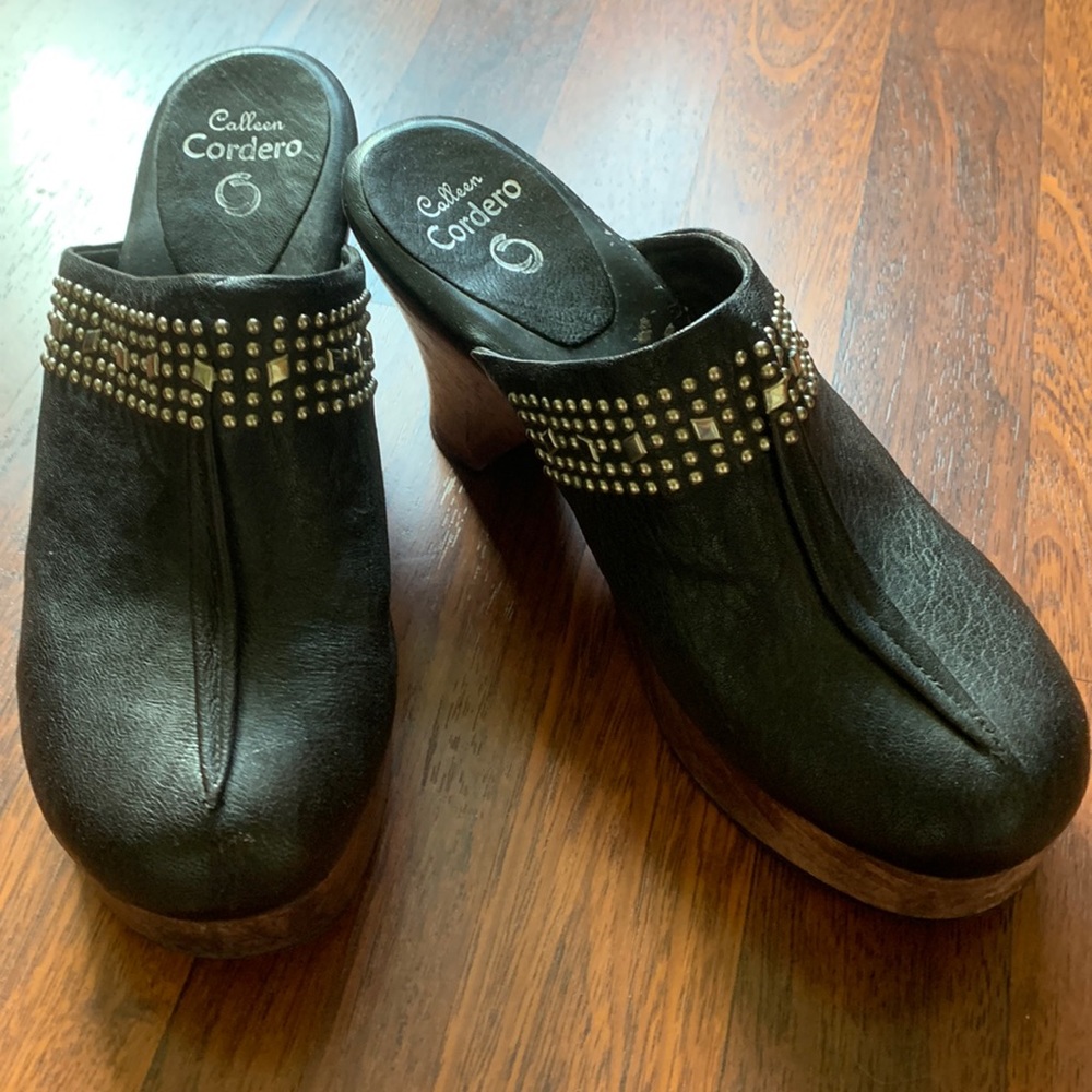Colleen Cordero platform clog sandals
